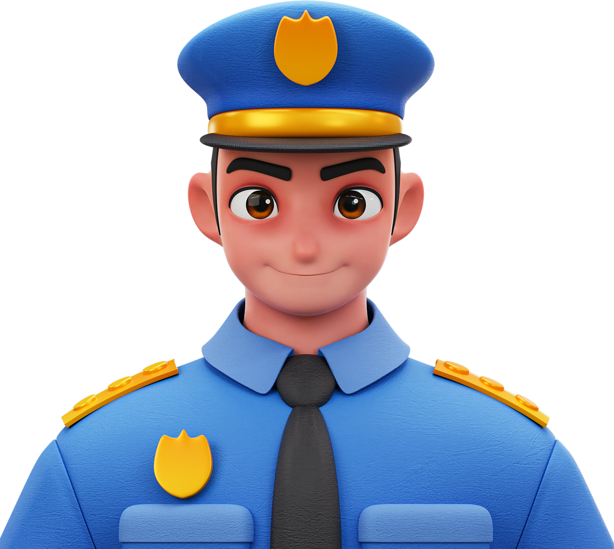 3D Character Avatar Police Man